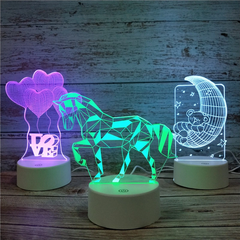 Light up Festival Holiday Light Indoor Decoration Acrylic Display Stand