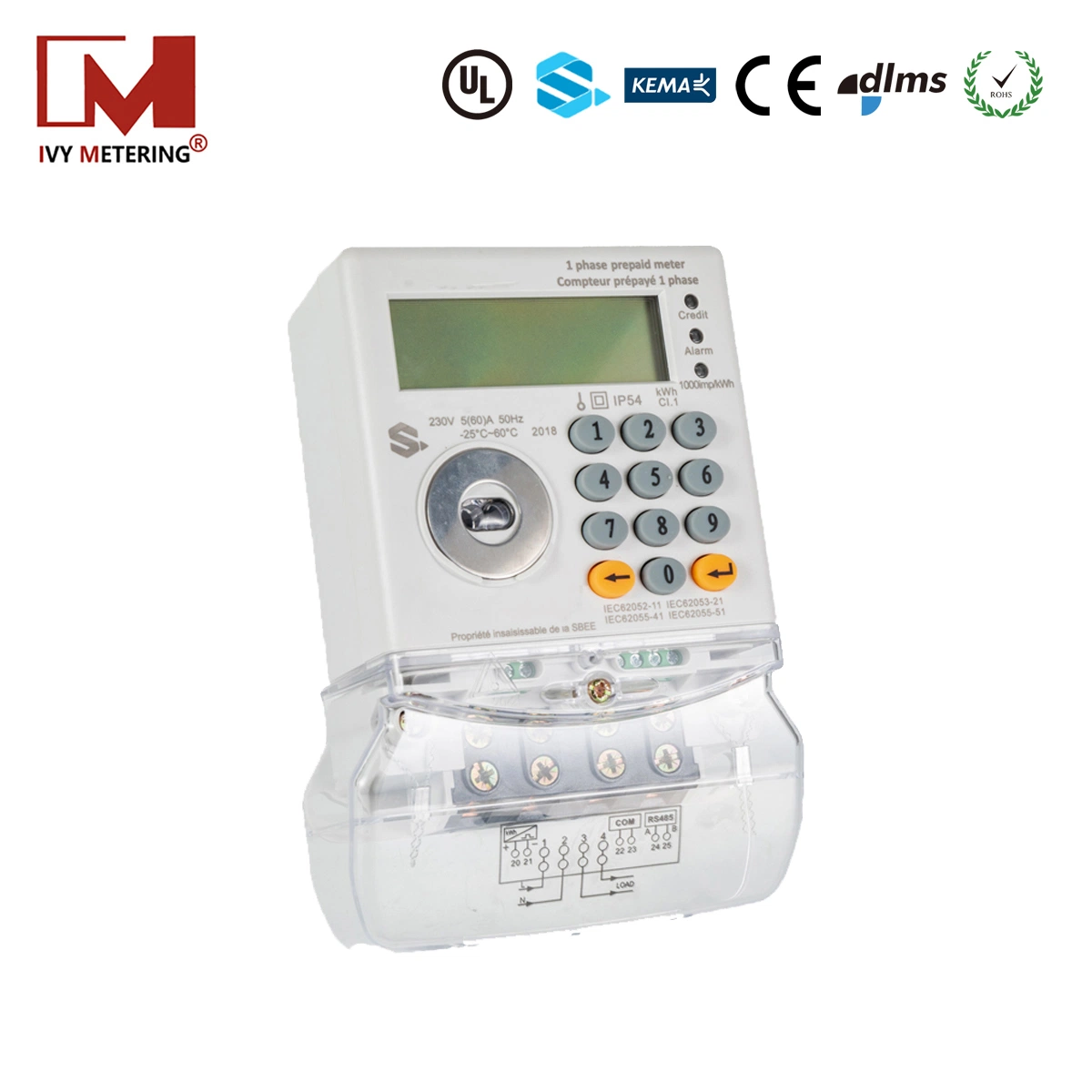 Advance Aps System Prepaid 1 Phase Smart Meter for Apartment