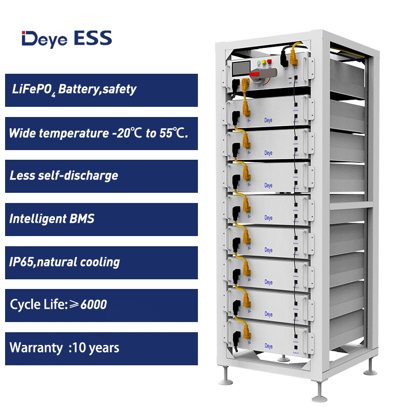 Deye Ess Bos-G US Pack de batterie de l'UE l'énergie solaire Batterie LiFePO4 du système de stockage