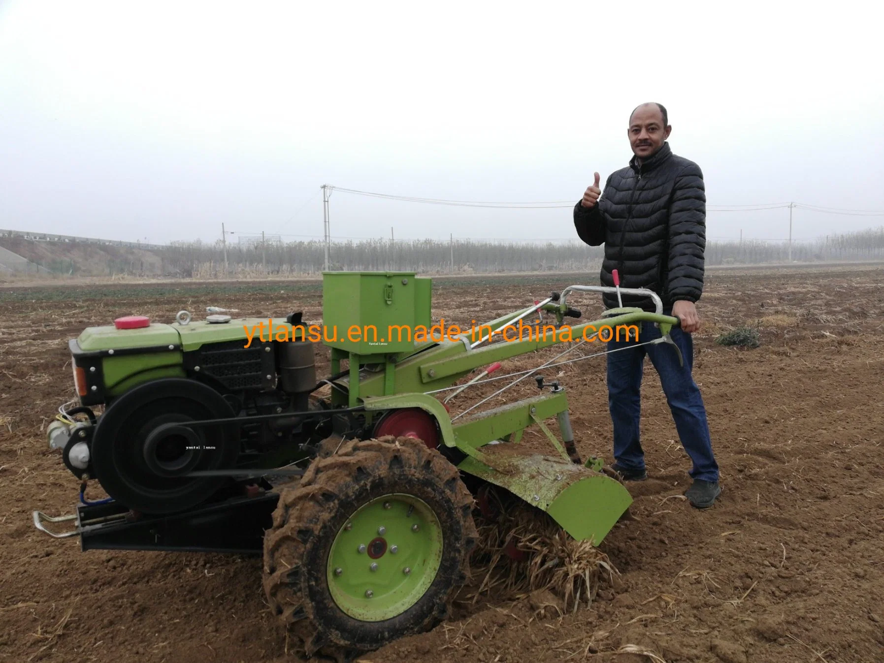 China Sifang Dongfeng 8HP 10HP 12HP 15HP 16HP 18HP 20HP Cultivators Hand Push Diesel Powered Power Tiller Walk Behind Two Wheels Walking Tractor Price