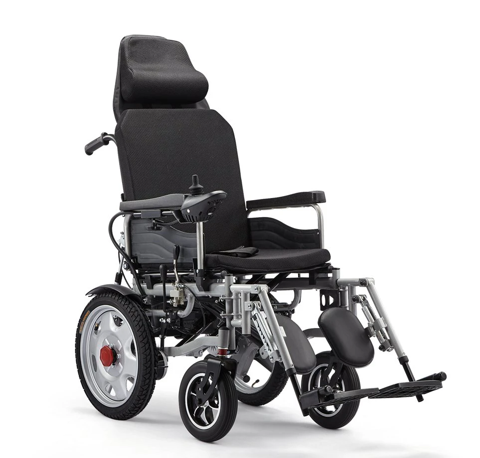 Medical Products Aluminium Lithium Battery Folding Lightweight Motorized Electric Power Wheelchair