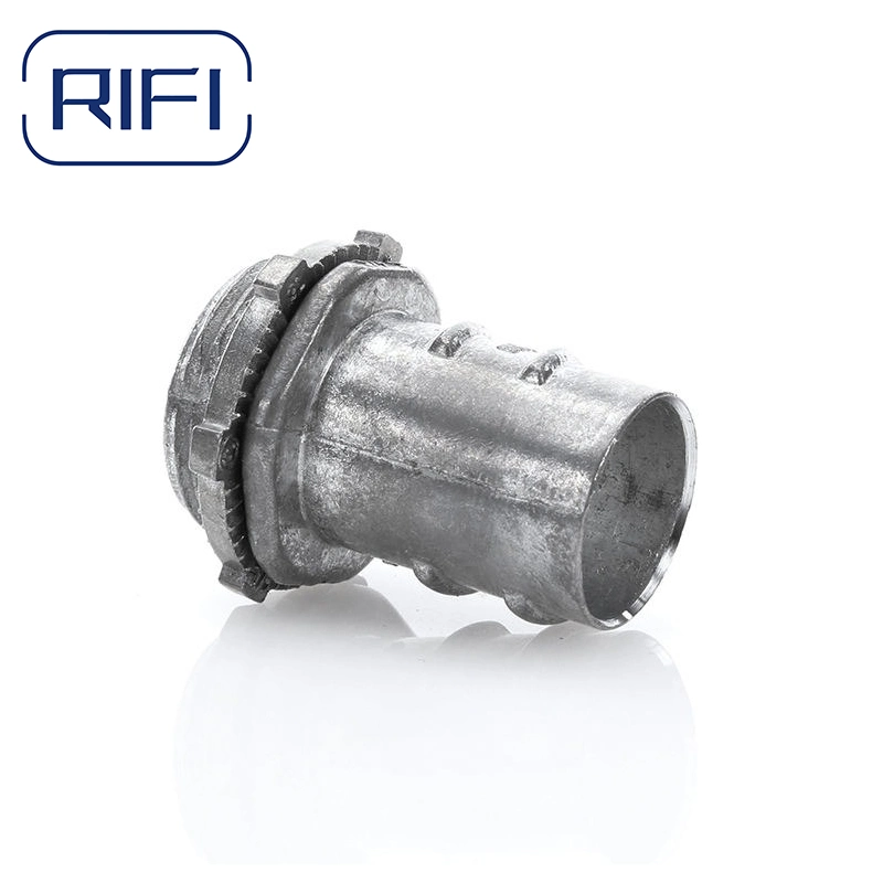 Galvanized Flexible Conduit Fittings Die Cast Zinc Flexible Conduit Screw in Connector