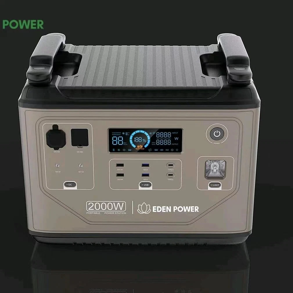 Portable Solar Generator Goal Zero Portable Power Station Camping Fishing Home Backup 2000W/2000wh