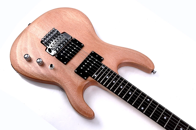 OEM Wholesale/Supplier Bolt on High quality/High cost performance  Satin Mahogany Nature Color 6 Strings Electric Guitar