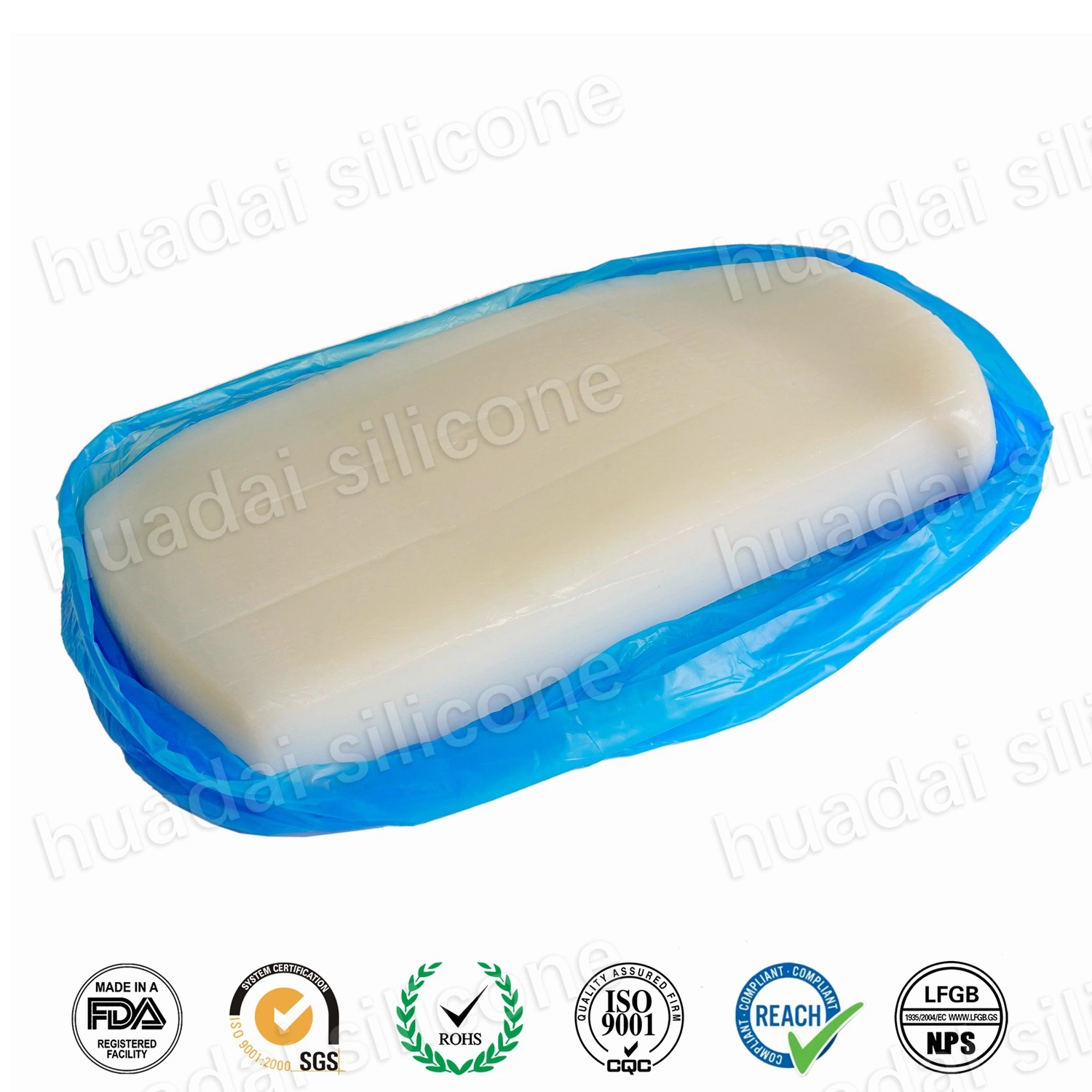 Manufacturer Directly Supply High Resilience Low Compression Constant Precipitated Huadai Htv Solid Silicone Rubber