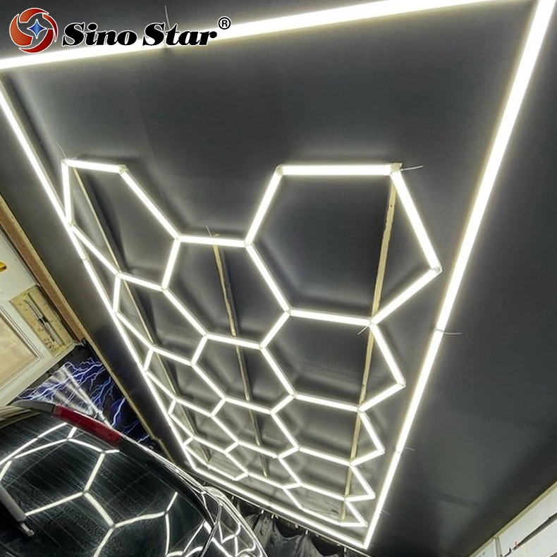 Factory Direct Ceiling LED Multi-Rectangular Tubular Honeycomb Lamp Car Repair Maintenance Shop Station Lamp 2.4*4.8m