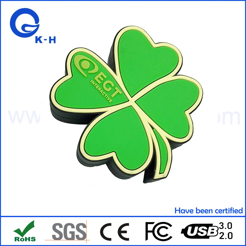 PVC Custom Logo 8GB Flower Shape USB Flash Memory Key