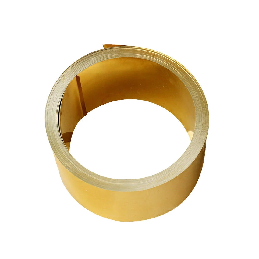 Customied Brass Coil C27200 Cuzn37 H59 H62 H68 H96 Copper Brass Coil Brass Sheet Strip Price