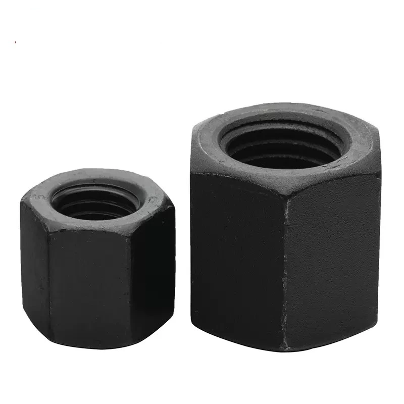 Black Hexagonal Long Nut Customizable Color Hexagonal Extension Nut