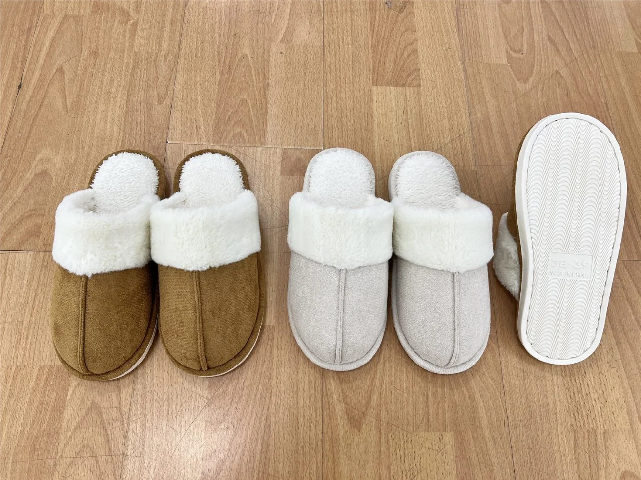 Factory Price Slipper for Men Fashion Fluffy Winter Warm Slippers Female Cartoon House Thick Bottom Slides Funny Shoes 40/41--44/45