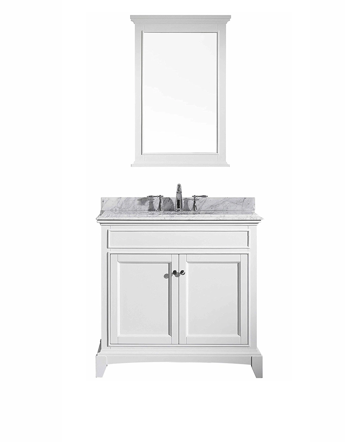 42" Single Sink Solid Wood Bathroom Vanity Set