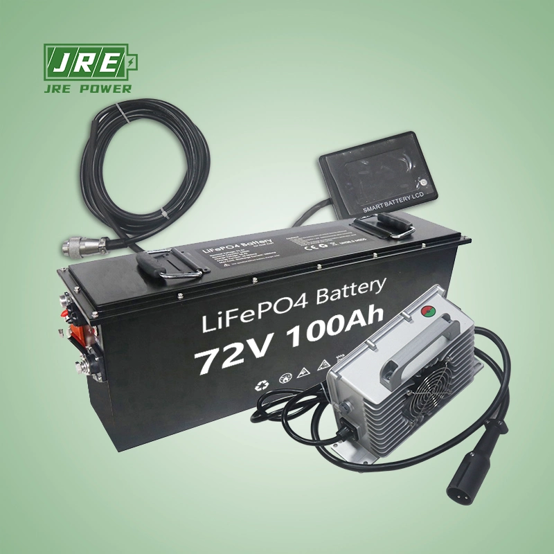 72V100ah Li-ion Deep Cycle UPS Electric Vehicle Battery Pack with Power Supply