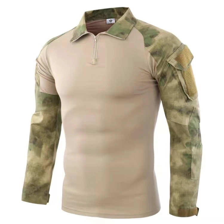 Camiseta de la Rana de alta calidad ropa de deportes al aire libre Python luchar contra el patrón de camuflaje de la rana del ejército de los hombres camisas