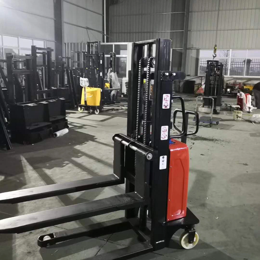 1 Ton 1.5 Ton 2 Ton 2 M Hydraulic Semi Electric Pallet Stacker 1000kgs 1500kgs 2000kgs Electric Pallet Stacker