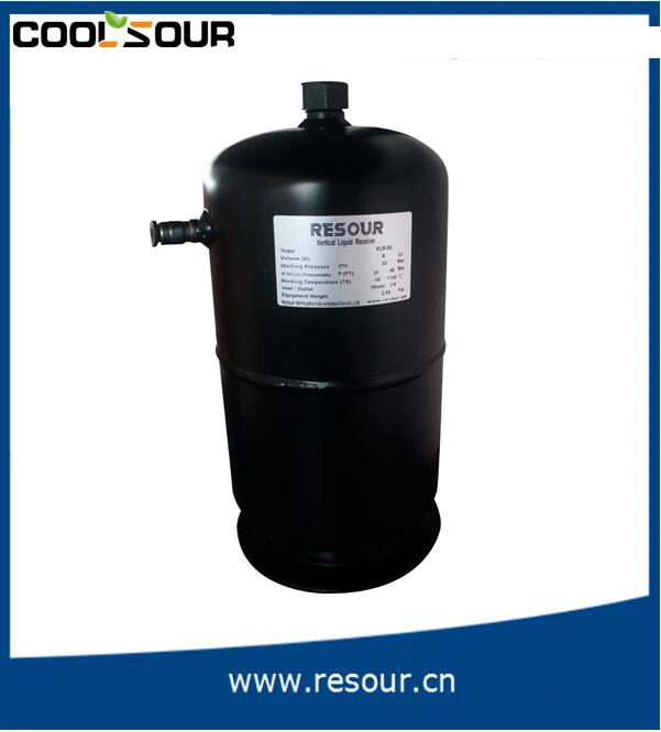 Vertical Liquid Reservoir, Refrigeration Parts Liquid Receiver, Helical Oil Separator with Oil Receiver