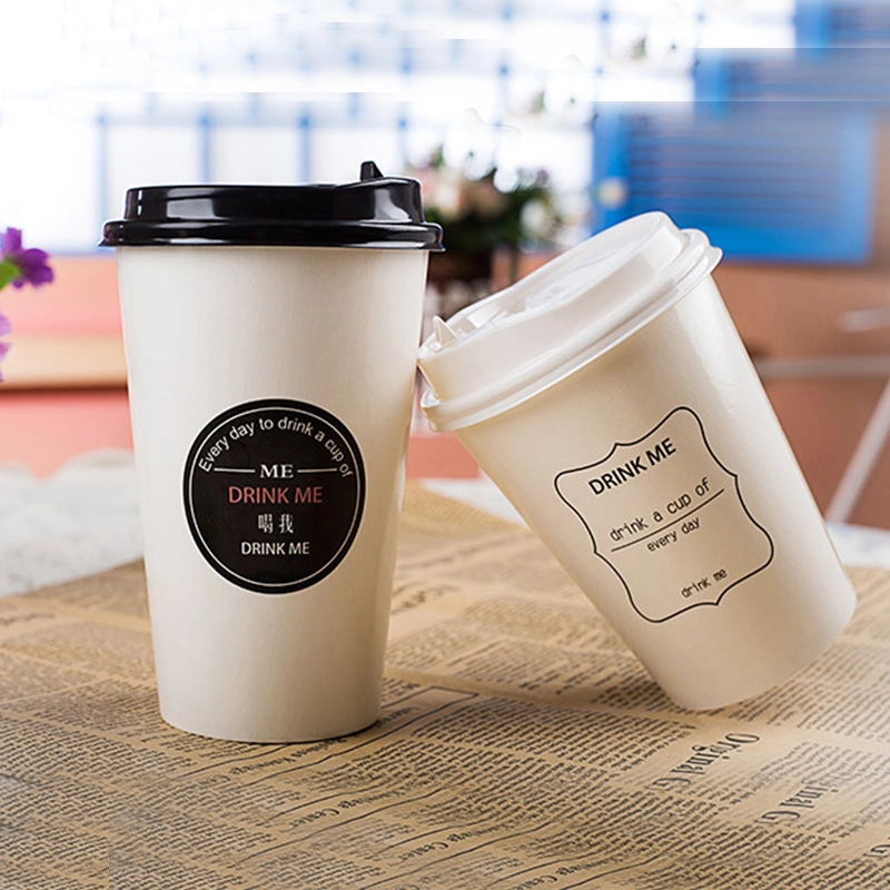 8oz 12oz Disposable Take out Hot Coffee Paper Cups