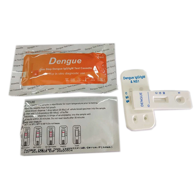 Diagnostic Rapid Test Kits Dengue IgG/IgM/Ns1medical Gerät für heißen Verkauf