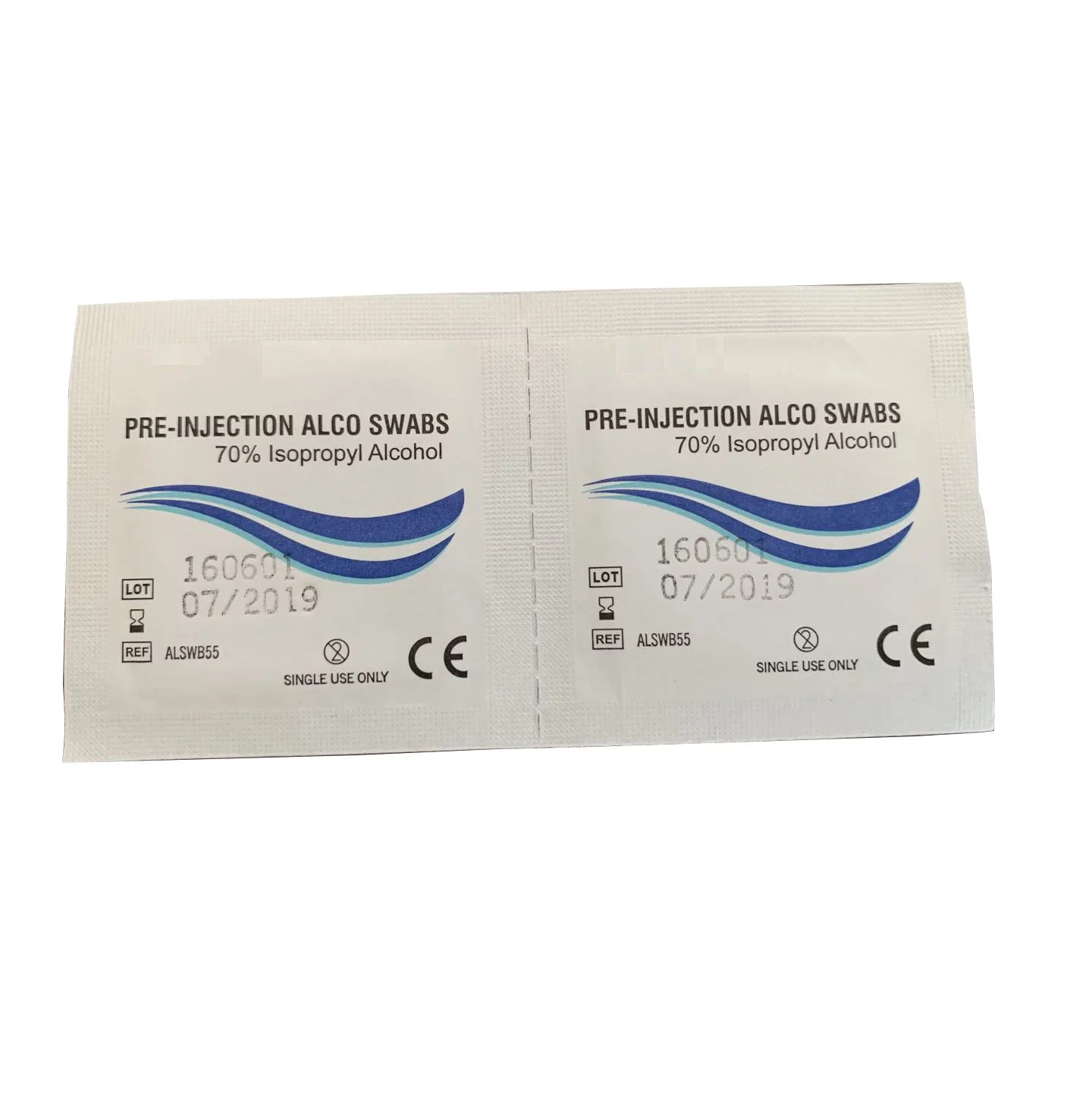 Spunlace Non Woven Alcohol Swab Individually Wrapped 70% 75% Isopropyl Alcohol Prep Pad