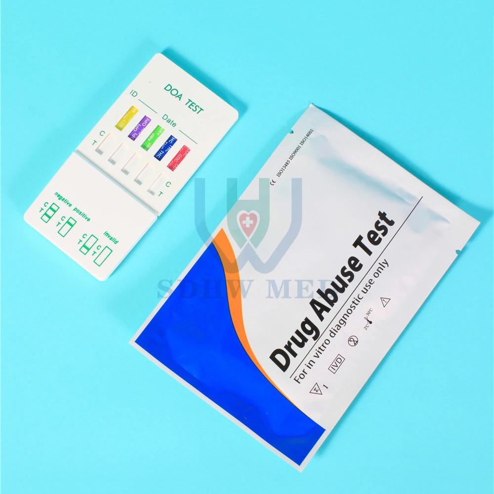 CE Marked Multi Drugs 5 Panel Test Dipcard with Urine