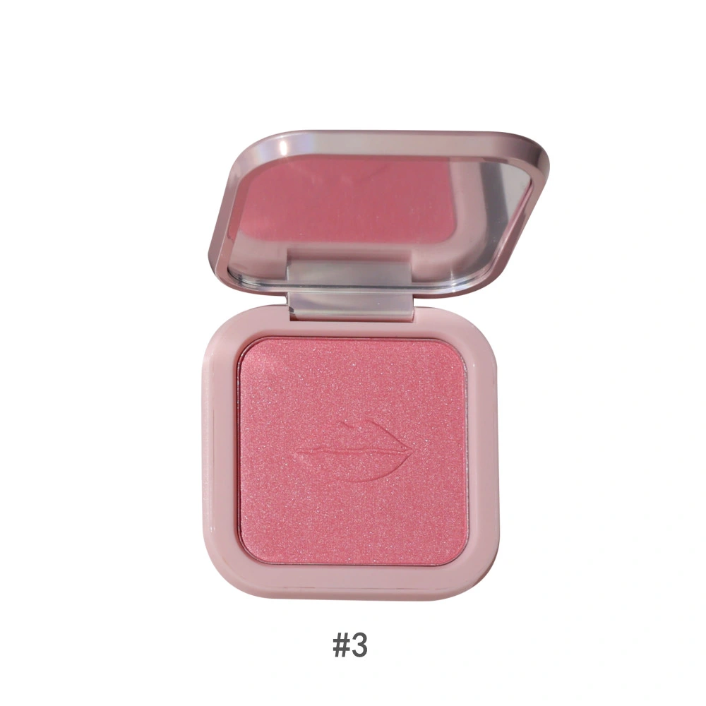 6 Colors Custom Logo Cosmetics Blusher Makeup for Face Eyes High Pigmented Single Blusher Powder Palette