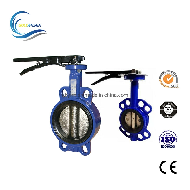 Short Pattern Hand Operated Double Flanged Butterfly Valve Butterfly Valves