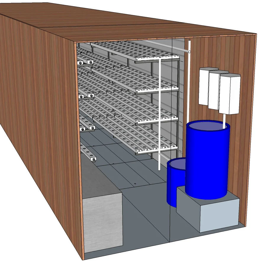 Smart Farm Hydroponics Vertical Agriculture Container Farm Greenhouse