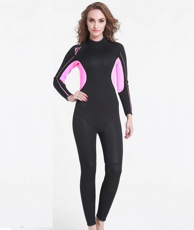 Neopreno de alta calidad One-Piece Jumpsuit Rosa piel traje de buceo para la Mujer / Man