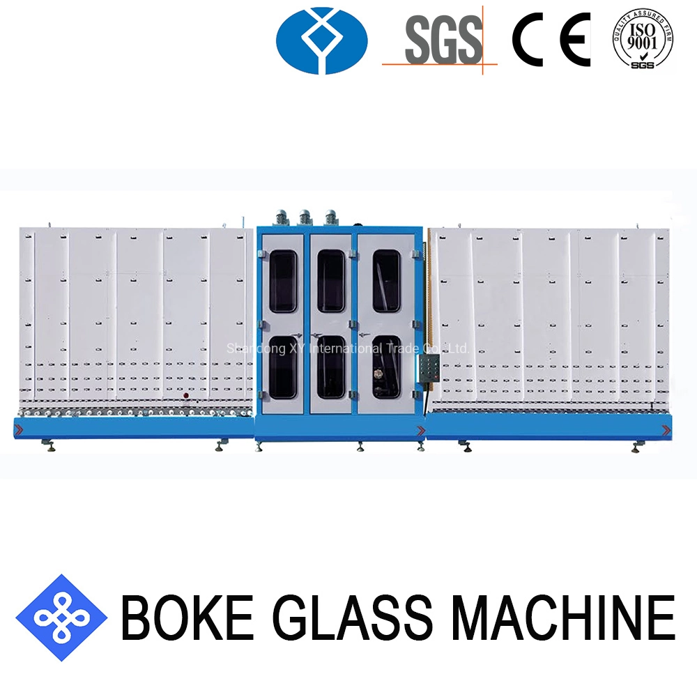 Automatic Vertical Glass Washing and Drying Machine Flat Glass Washer Window and Door Glass Cleaning Machine