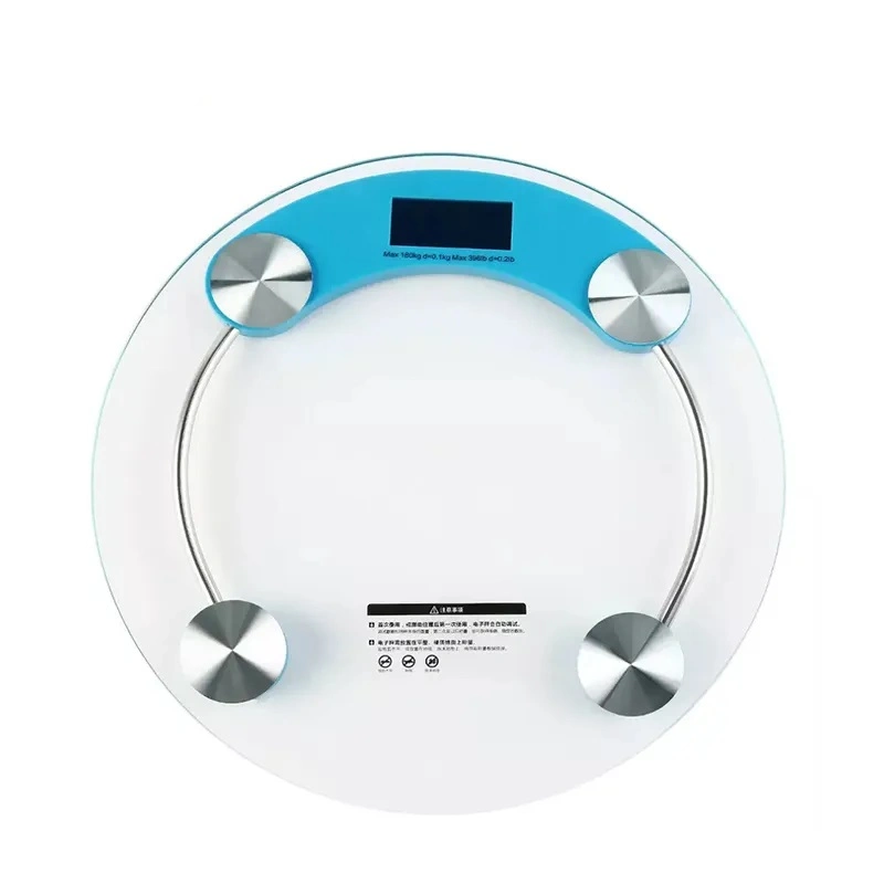 Cheap LCD Electronic Bathroom Weight Scale Glass Body Scales with Vidrio Templado