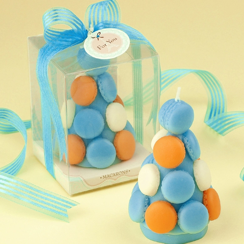 Handmade Birthday Party Wedding Gift Scented Macaroon Tower Shaped Candles
