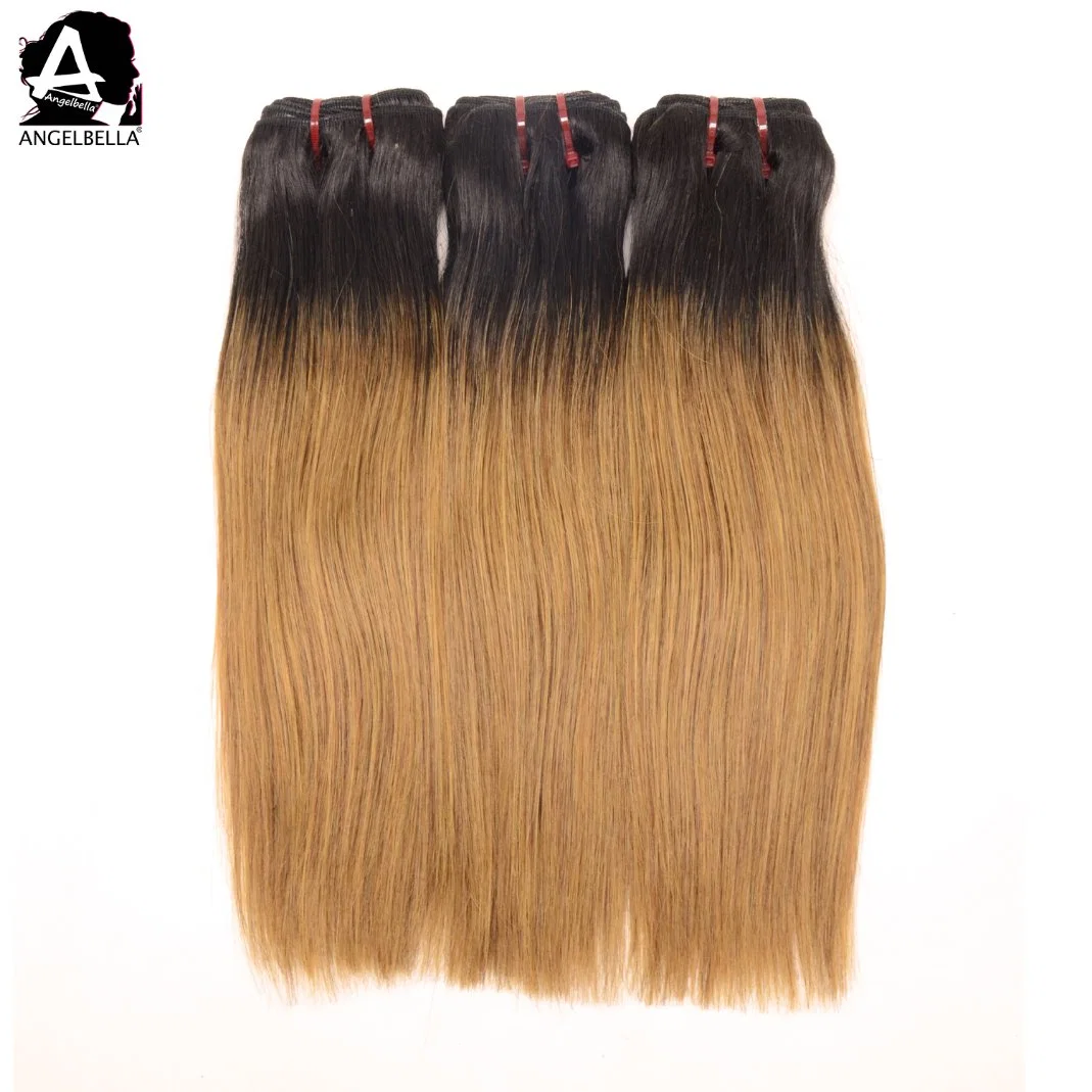 Nuevo diseño Angelbella Cabello Humano 100% virgen brasileño visón Ombre 1b#30# el Cabello Remy