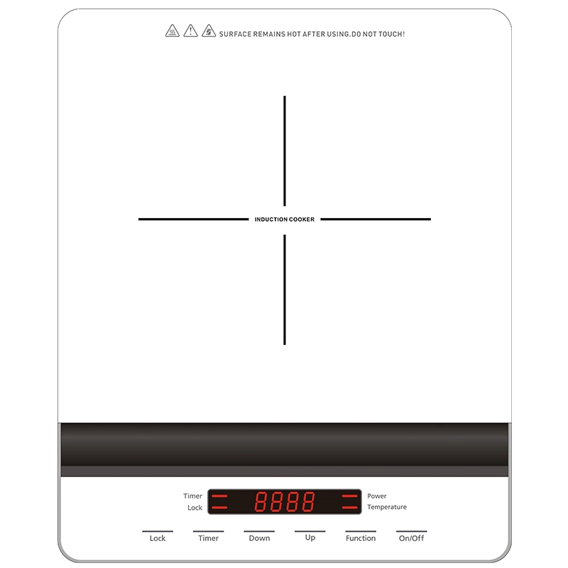 Super Slim Induction Hob/Cooktop/Cooker with Arch-Shape and Simple Functions Design