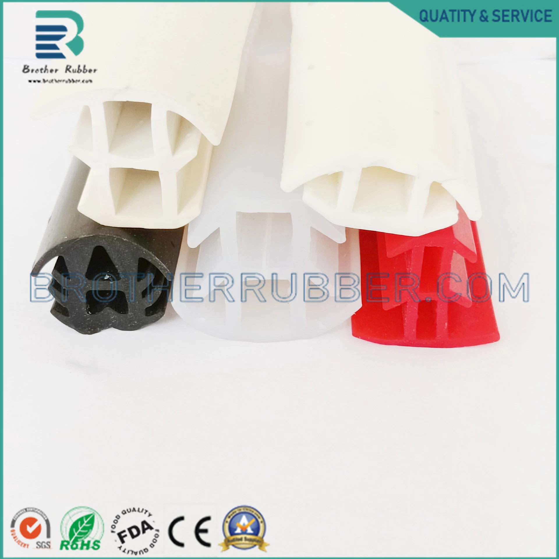 Custom Colorful T-Shape Extruded Rubber Strip for Solar Photovoltaic Panel