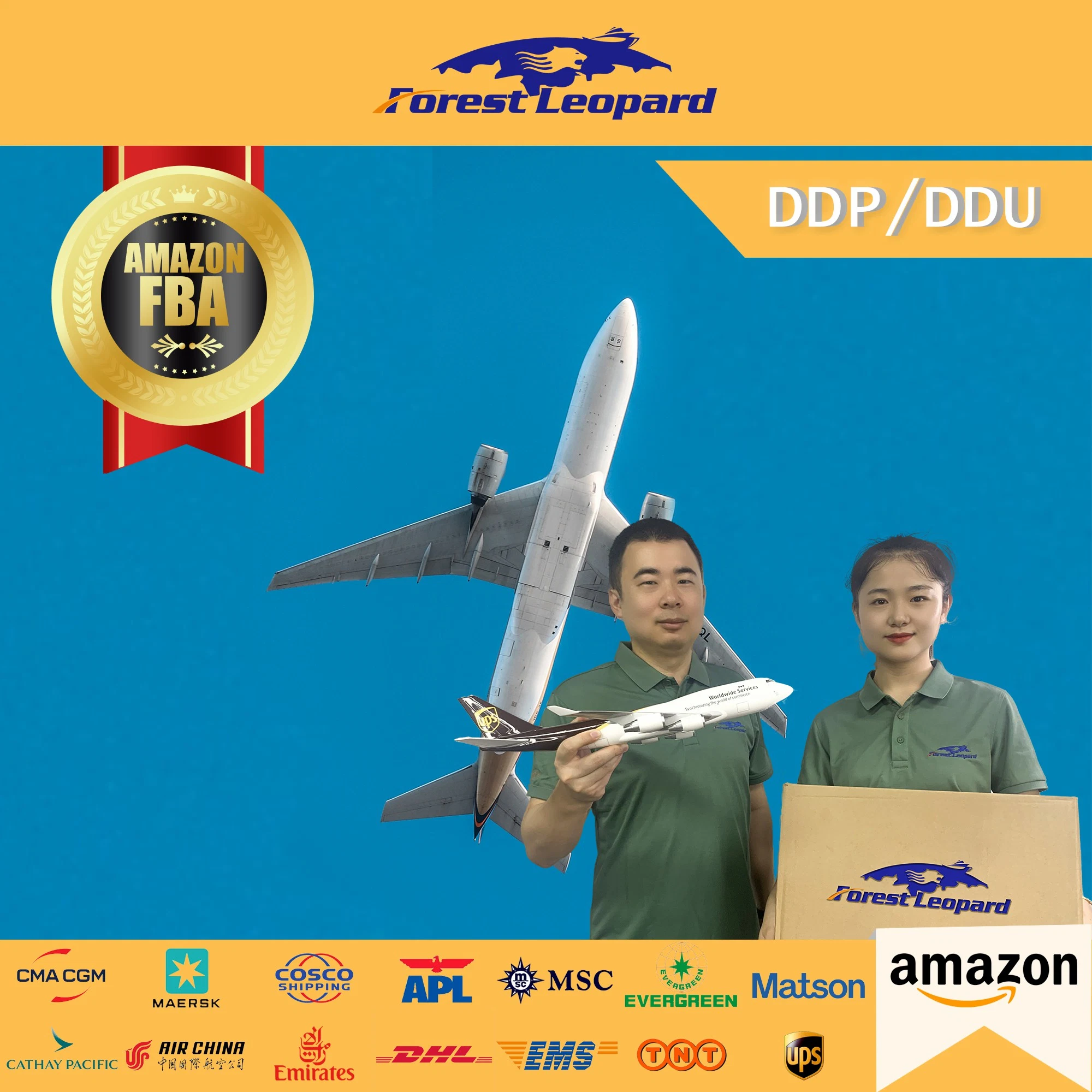 Amazon FBA Air Freight Yiwu China a EE.UU./China Agente de envío Al centro logístico de Amazon