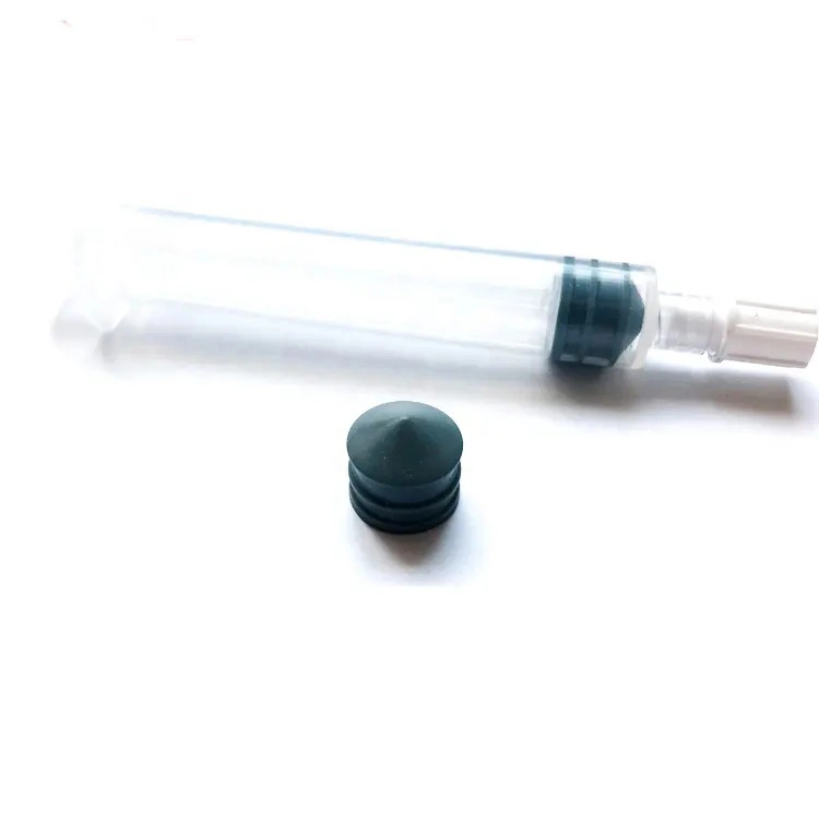 Material: 3 ml/5 ml/10 ml, orifícios, pistão de borracha para seringa pré-comprimida tipo
