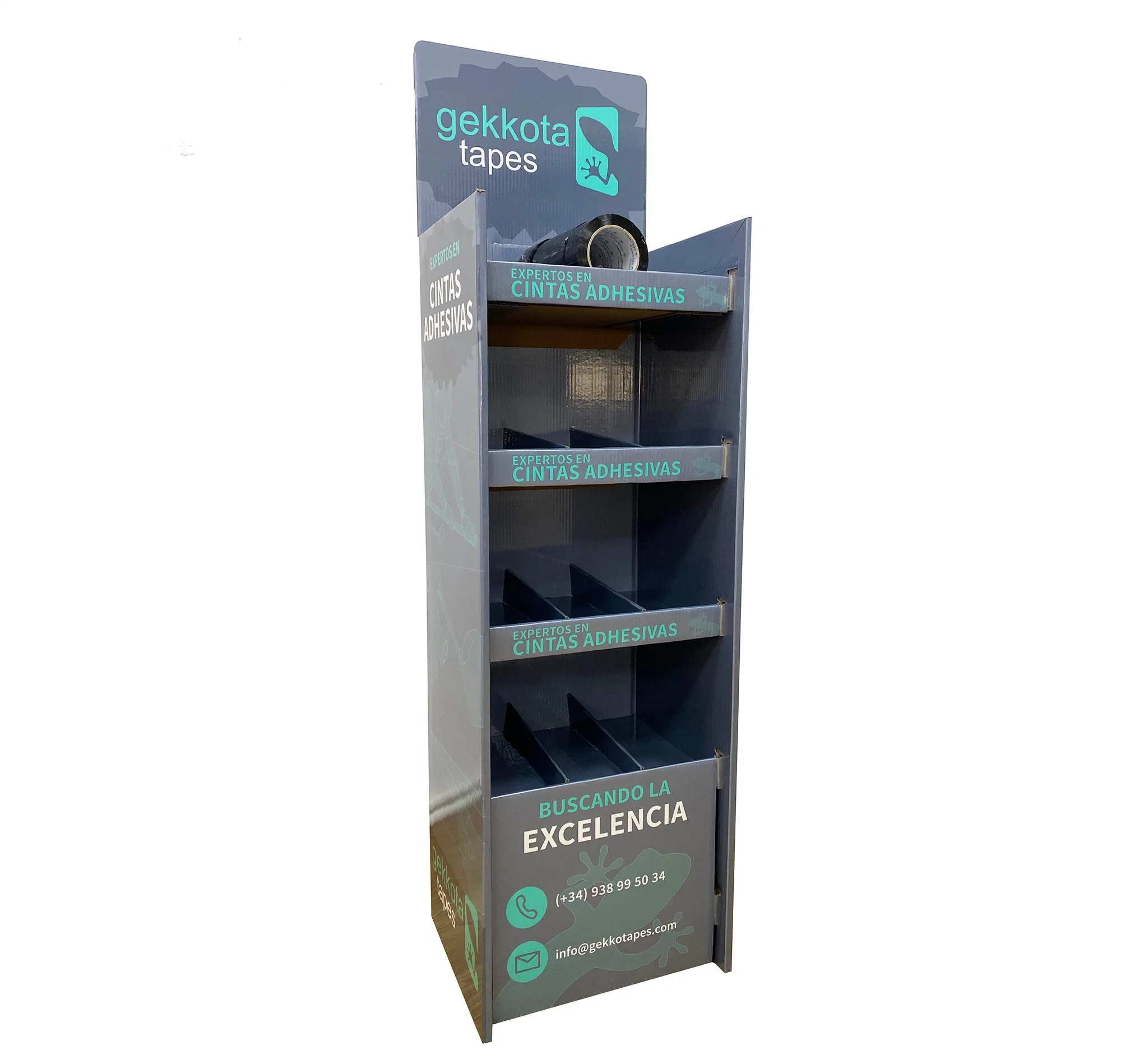 Floor Type Cardboard Paper Stand Display Equipment