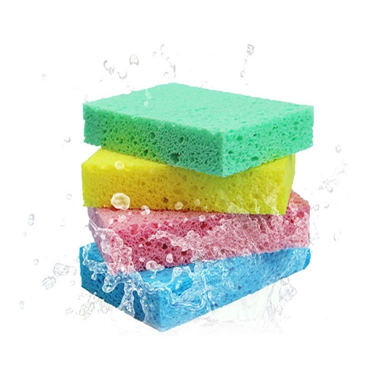 Bulk Cellulose Sponge Beautycare Wood Pulp Scrub Sponge