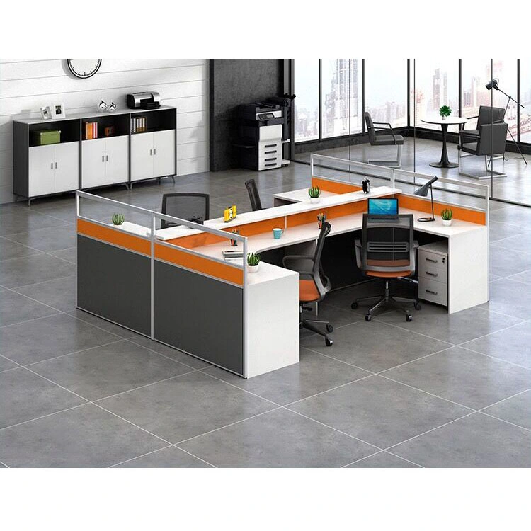 (SZ-WSA011) Green Office Staff Desk 4 People Office Workstation