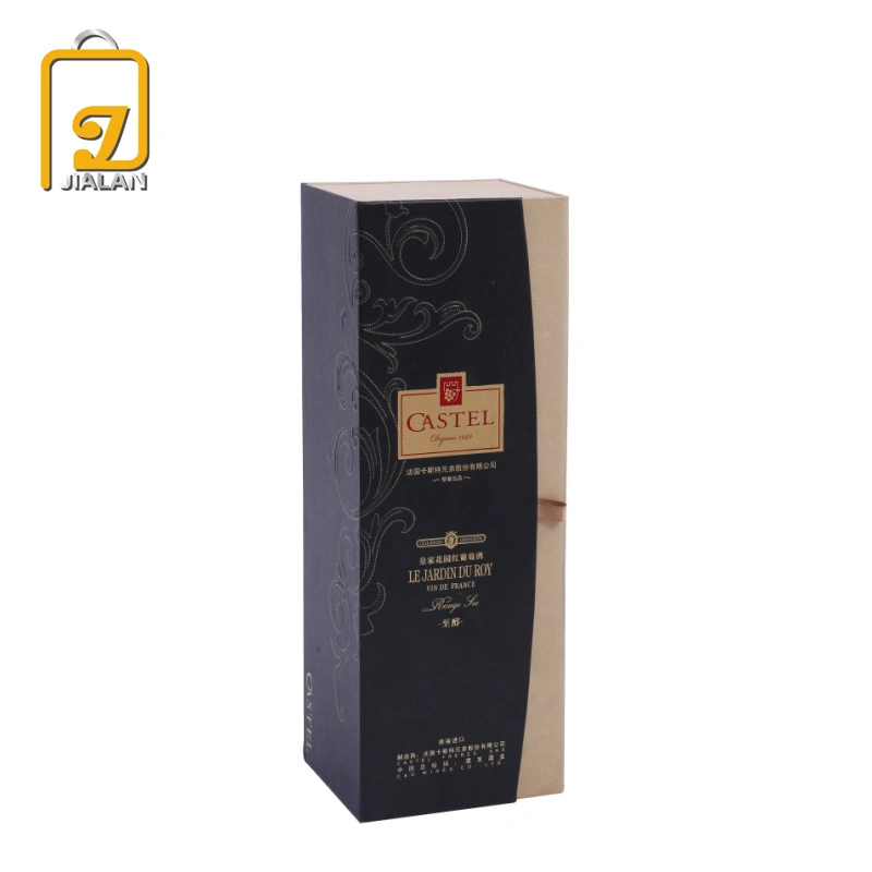 Customized with Logo Single Wine Packaging Paper Gift Box