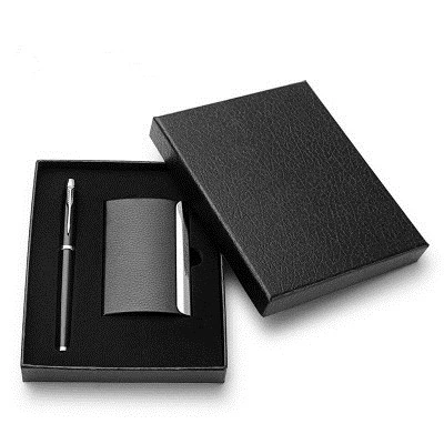 Promotion Classical Leather Business Office Stationery Men Gift Sets