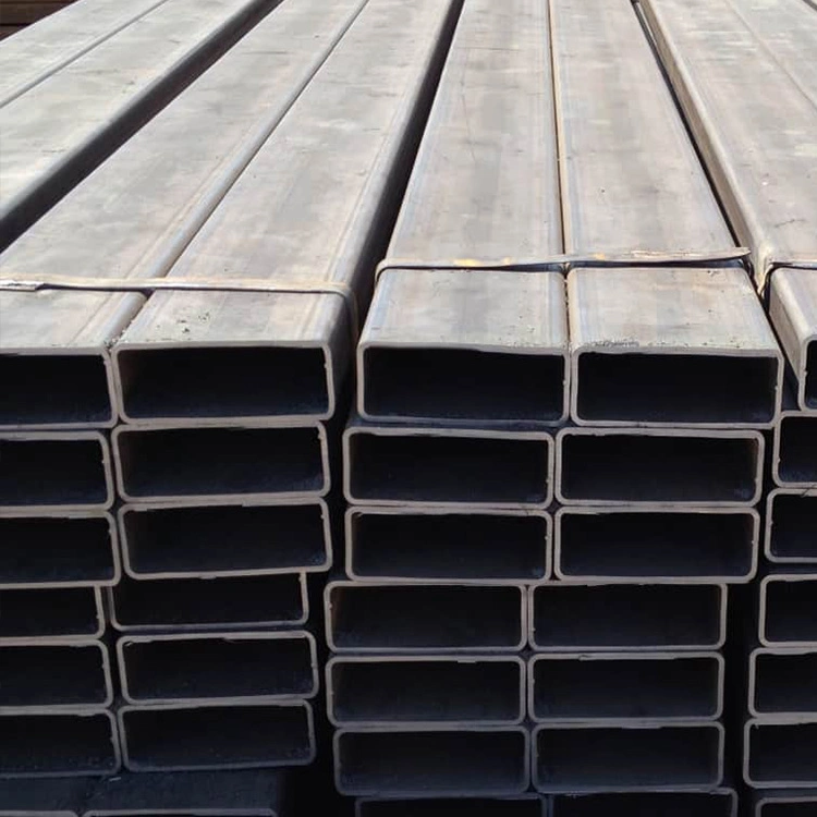 Hot Sale Customized ASTM A53 A36 A106 Sch40 Q195/Q235 Shs Rhs JIS DIN En Sharp Edges Hollow Section Steel Tube Carbon Black Square and Rectangular Steel Tubes