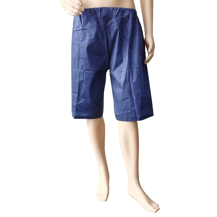 Hospital Disposable SMS Anti Liquid PP Breathable Impervious Non Woven Medical Non Woven Shorts Pants