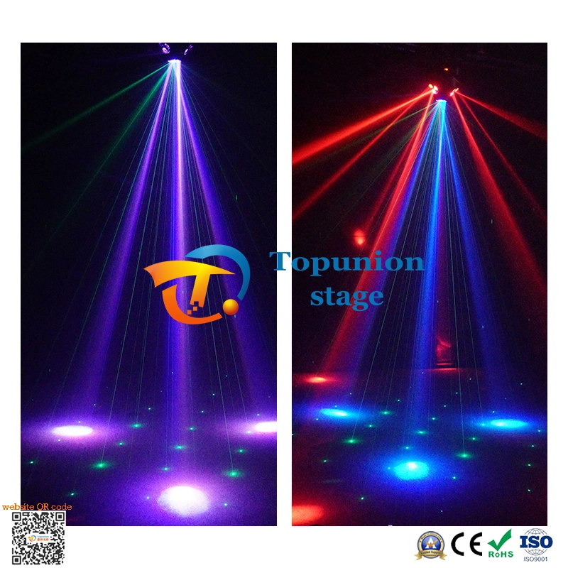 New KTV Flash Four Head Bee Eye Laser Light Bar Colorful Light LED Rotating Laser Light