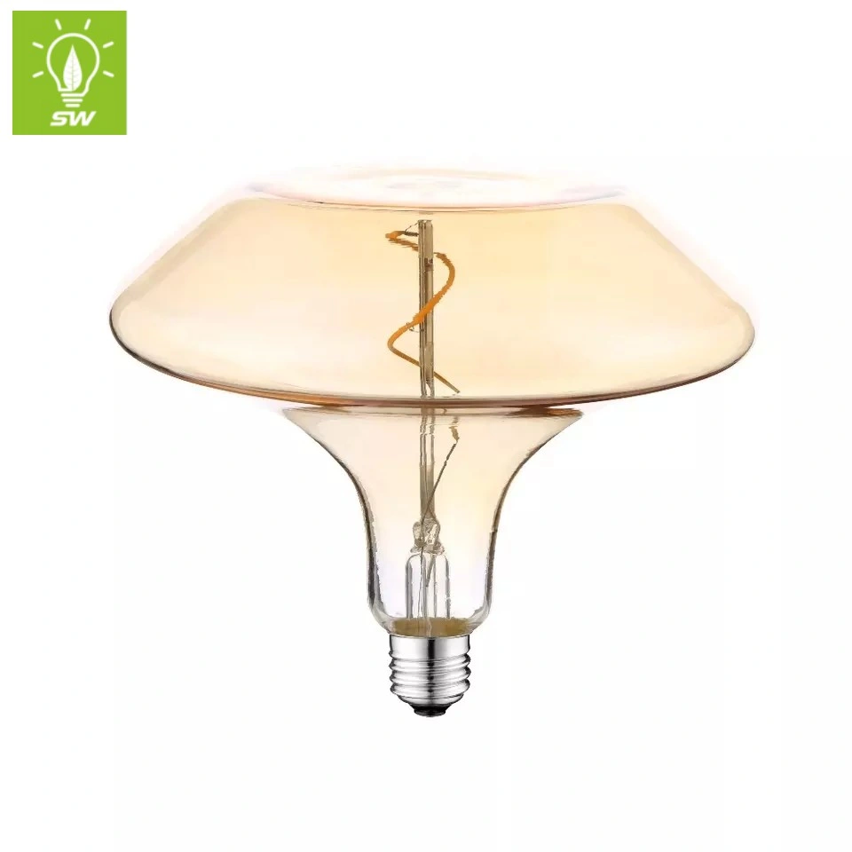 A160 Special Shape E27 E40 B22 6W 8W 10W Smoky Black Glass Big LED Filament Lamp Bulb