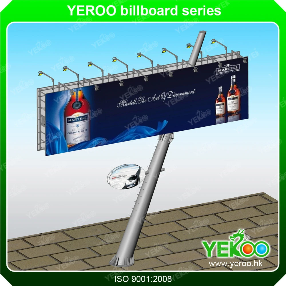 Outdoor Advertising Equipment Unipole Billboard Steel Structure Prices