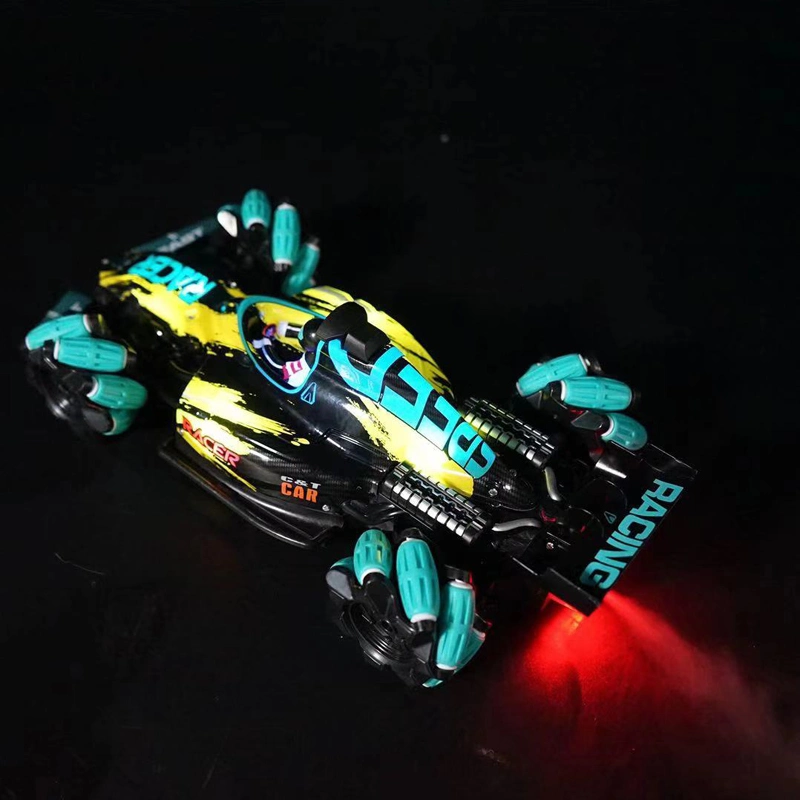 360 Degree Drifting 4WD Toy Car Radio Control Stunt Cars Spray Fast and Furious RC Formula Racing Car with Light Music Spray Remote Control Cars