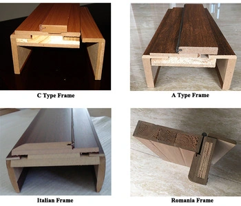 El interior de calidad superior puertas de madera MDF con madera maciza (SC-W088)