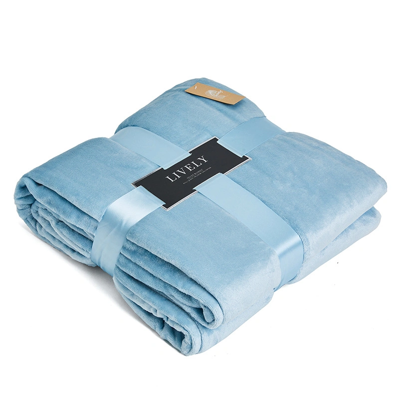 Hot Selling Soft Warm Flannel Polyester Cotton Skin Friendly Blankets