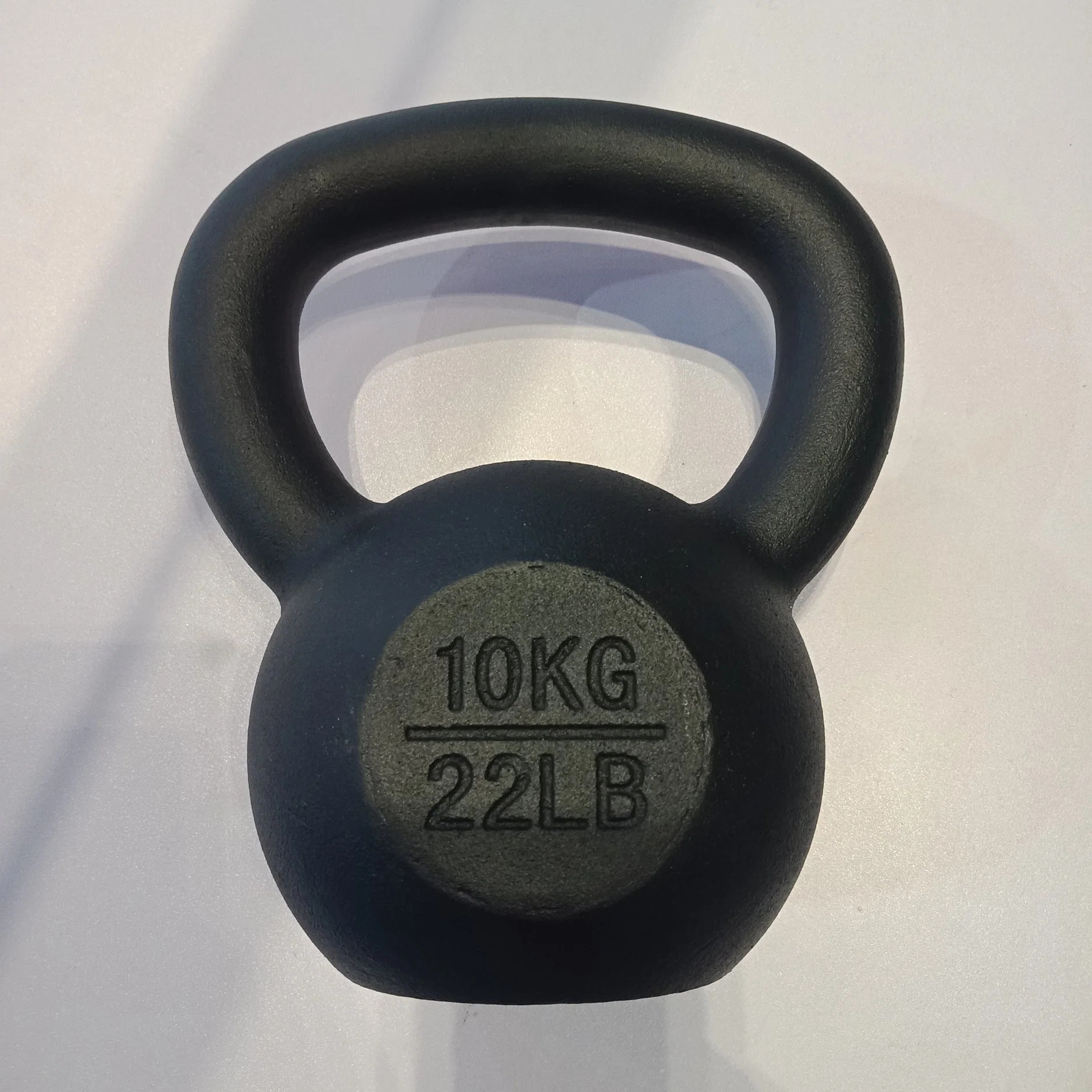 Gym Equipment Matt Black Powered Coated Kettlebell