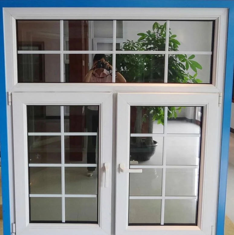 2023 Whole Sale Hurricane Impact 60 Series White Color Vinyl/Plastic/PVC Casement Glass Window